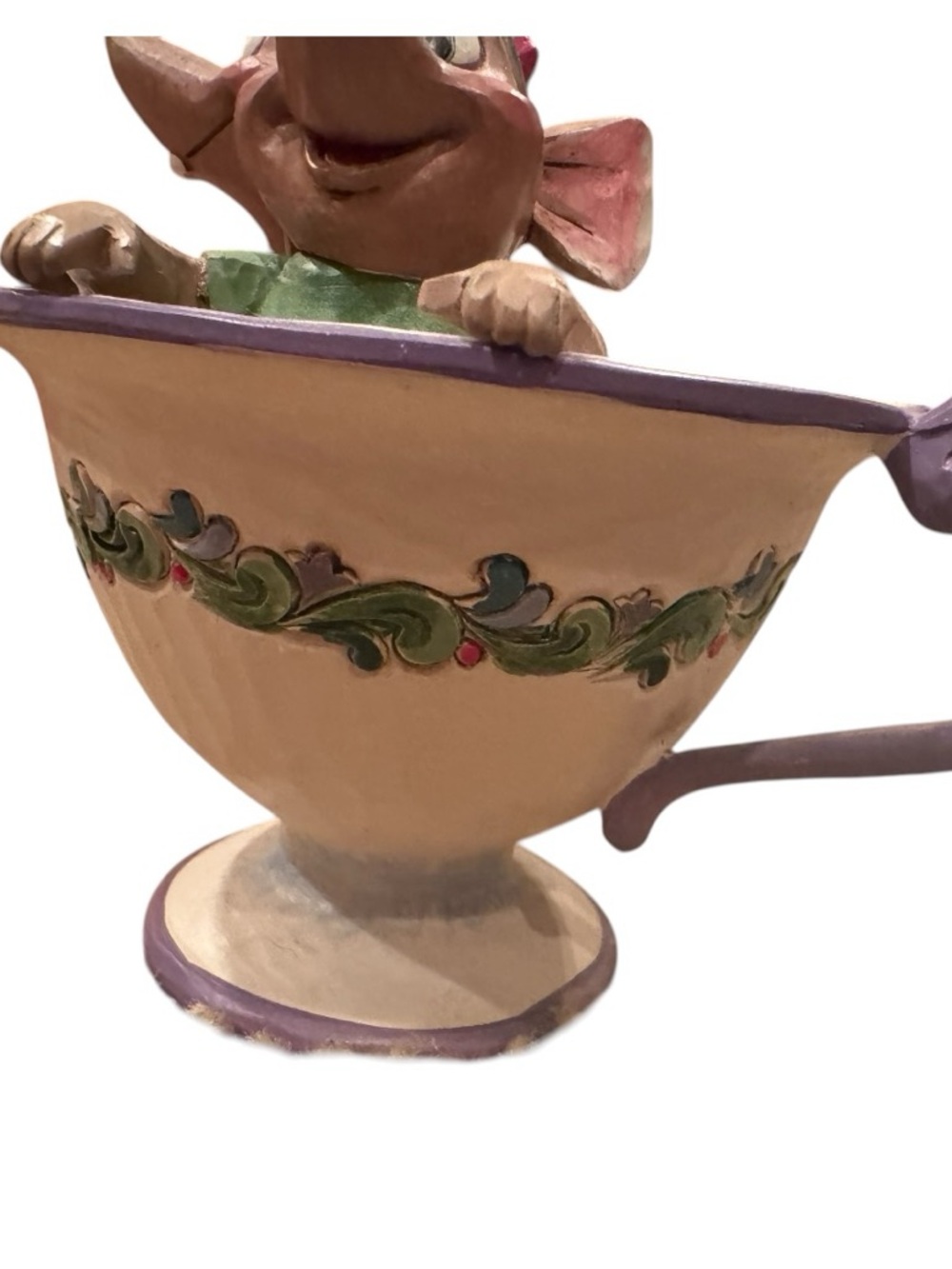 Jim Shore Traditions Jaq and Gus Tea Cup Cinderella Disney Figurine 4016557 - Picture 6 of 8